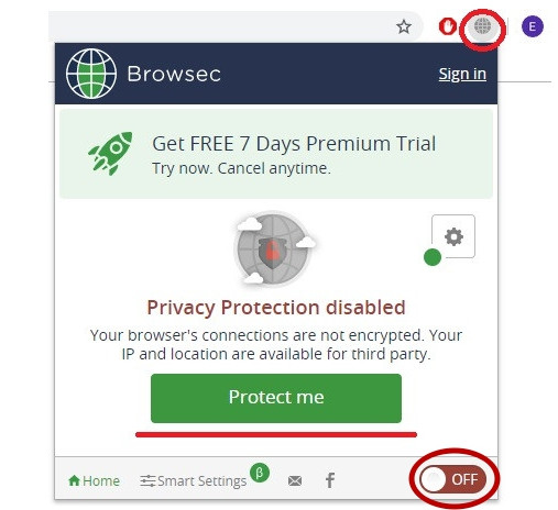 Анонимайзер Browsec