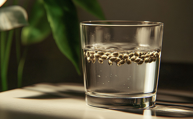 Проращивание семян конопли Замачивание семени в стакане